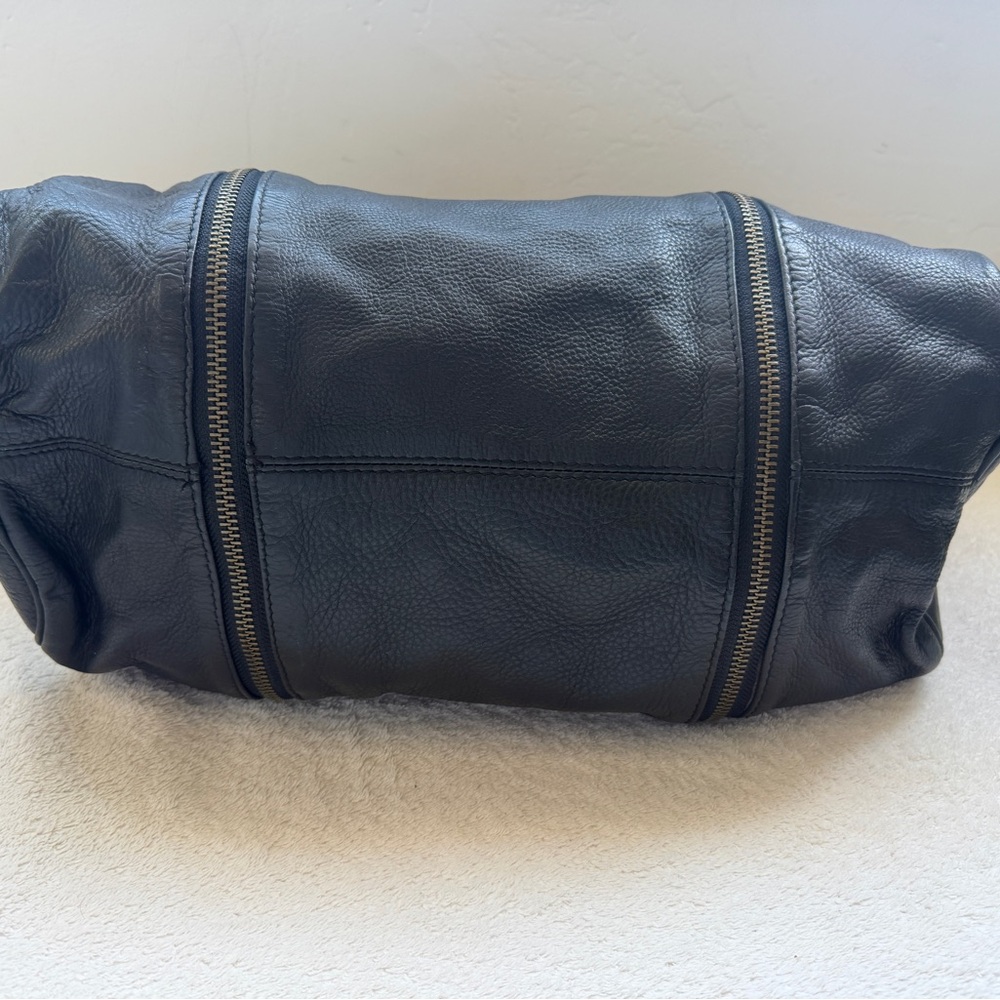 Zidag & Voltaire Leather Zip-Accent Satchel Bag - Picture 6 of 8